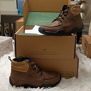 New KURU Quest Women's Mustang Brown Hiking Boots Plantar Fascitis Supportive
